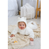 Костюм Luna молоко (велюр/рібана) зі штанами-трансформерами