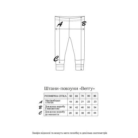Штани-повзуни Berry морський (рубчик)