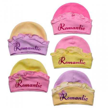 Детская шапочка для девочки Романтика