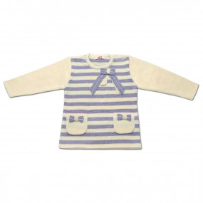 Туніка в`язана для дівчинки, смужка 2