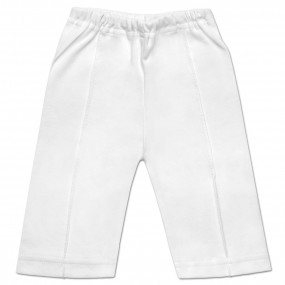 Штаны нарядные "Малятко" для мальчика (белый интерлок)