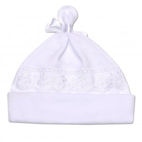 Шапочка святкова Сонечко, білий 2