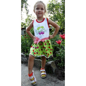 Сарафан дизайнерский Вишенка, ТМ YALOO KIDS 2
