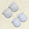 Рукавички-царапки "Сніжок" махра на підкладці (білий, молочний)