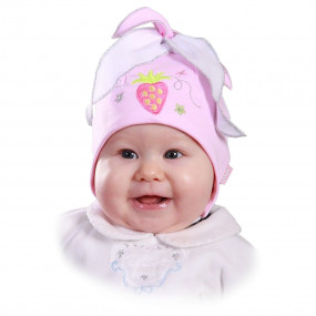 Шапка демісезонна Поліна, рожевий 2