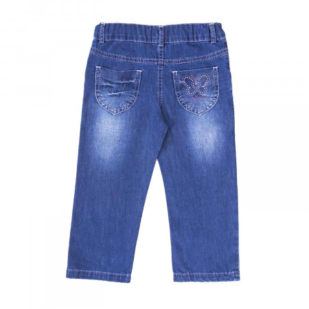 Брюки джинсовые "Глория" для девочки (80-92) GD0188
