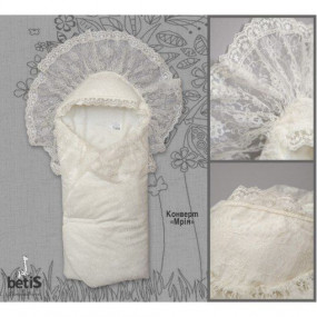 Конверт-ковдра "Мрія" (весна-осінь), молочний 80х80 см 2