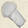 Конверт-одеяло Бантик (весна-осень), молочный 80 х 80 см