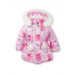 Куртка зимова Happy Bears для дівчинки (додаткова овчина) Goldy