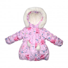 Куртка зимова Happy Bears для дівчинки (додаткова овчина) Goldy 2