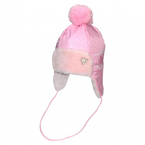 Шапка зимова Уляна (на синтепоні), рожевий 2