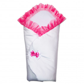 Конверт-одеяло Бантик (зимний), розовый 80 х 80 см