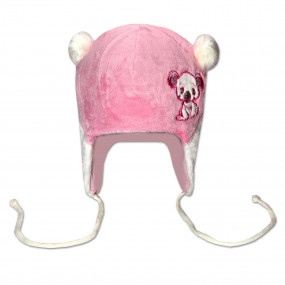 Шапка зимова дитяча Коала (плюш на утеплювачі), рожевий з 2