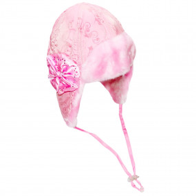 Шапка зимова Berta (плащівка на тінсулейті), троянда 2