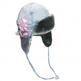 Шапка зимова Anitta (плащівка, вишивка), сірий 2