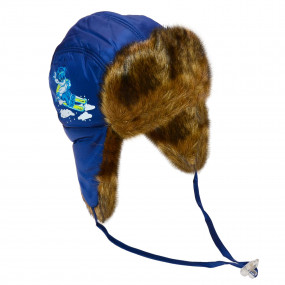 Шапка зимова для хлопчика Military (плащівка, хутро) 2