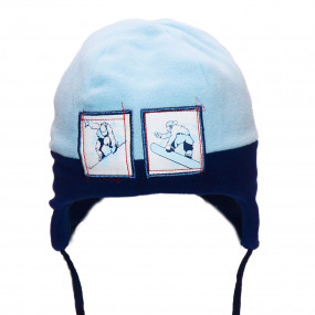 Шапка зимова для хлопчика Snowman (фліс, тінсулейт), блакитний