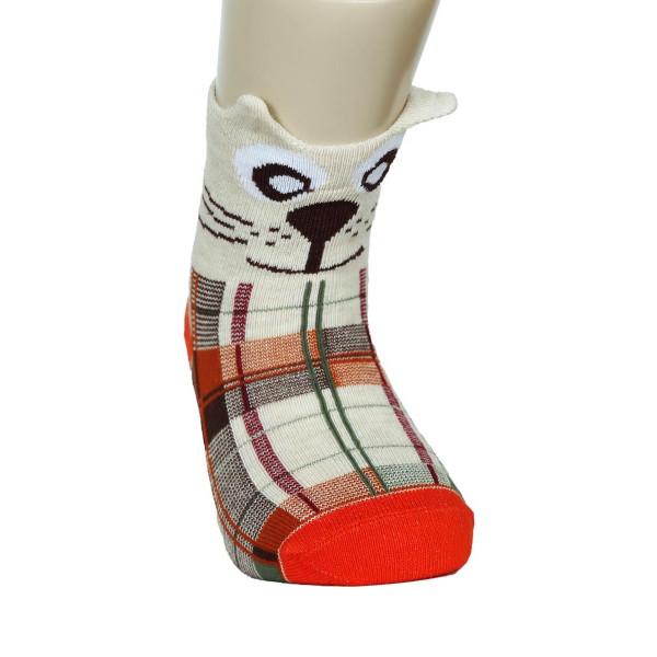 Шкарпетки для хлопчика 3D Bear, червоний