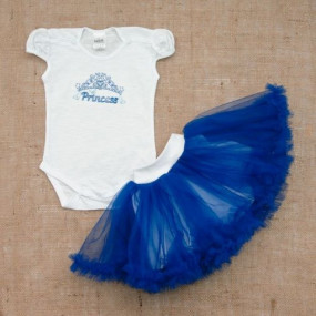 Комплект Princess (спідниця з фатину, боді), синій 2