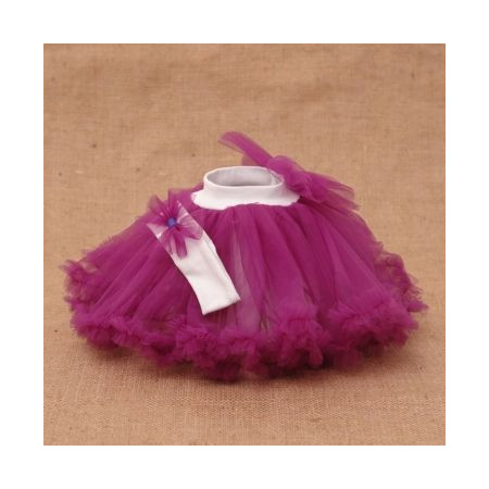 Комплект Rainbow (юбка из фатина, повязка), фиолетовый