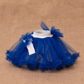 Комплект Rainbow (юбка из фатина, повязка), синий