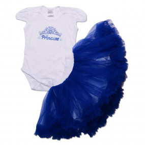 Комплект Princess (юбка из фатина, боди), синий