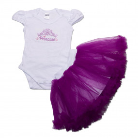 Комплект Princess (спідниця з фатину, боді), фіолетовий