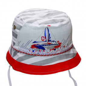 Панама для мальчика Mariner (100% хлопок), серый 2