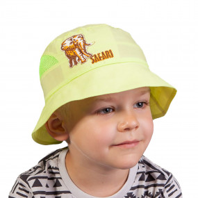 Панама для мальчика Safari (100% хлопок), салатовый 2