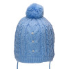 Перша зимова шапочка Буся (на синтепоні), блакитний