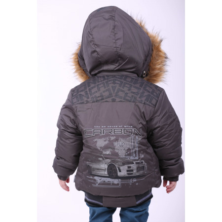 Куртка ENERGY єврозима для хлопчика (темно-сірий), TM Goldy