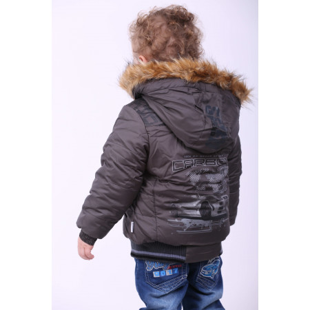 Куртка ENERGY еврозима для мальчика (тёмно-серый), TM Goldy