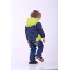 Куртка SPORT демисезонная для мальчика (синий-салатовый), TM