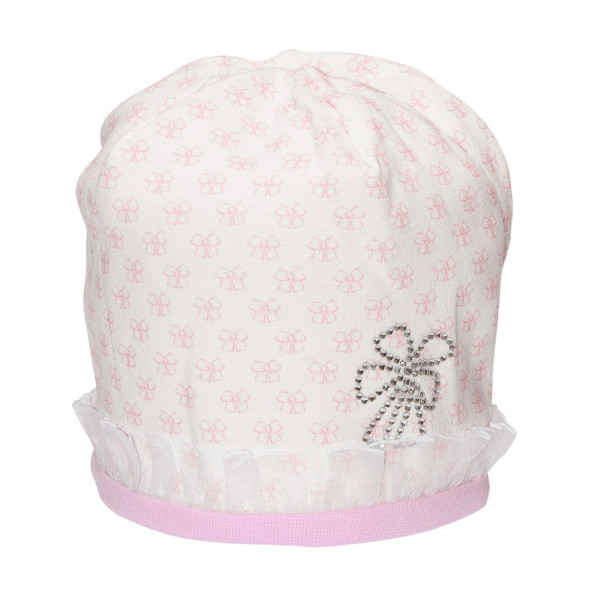 Демисезонная шапочка для девочки Sweet bambino (премиум), хлопок