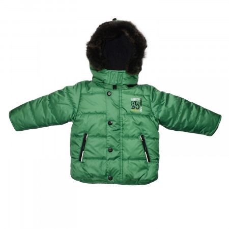 Куртка зимова Excellent від ТМ Goldy, відстібна овчина (зелений)