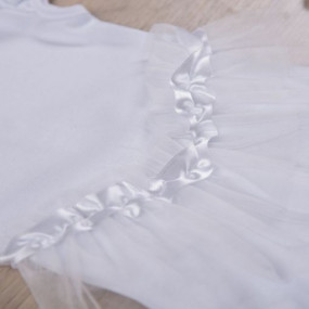 Боді для дівчинки "Диво" короткий рукав, білий 2