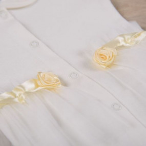 Боді для дівчинки "Диво" короткий рукав, молочний 2