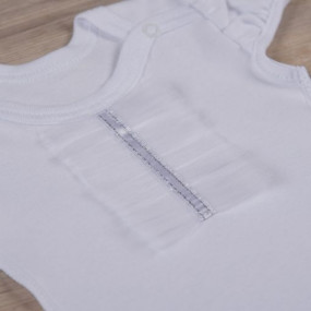 Боді для дівчинки "Святковий" короткий рукав, білий 2
