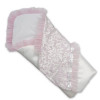 Конверт-одеяло Сяйво атлас-гипюр (зимний), бело-розовый 80 х 80