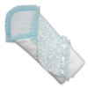 Конверт-одеяло Сяйво атлас-гипюр (зимний), бело-голубой 80 х 80