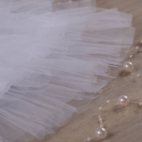 Сукня для фотосесії "Ніжність" (білий інтерлок, фатин) 2