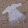Платье для фотосессии "Нежность" дл. рукав (белый интерлок