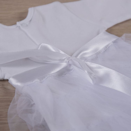 Платье для фотосессии "Нежность" дл. рукав (белый интерлок