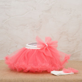 Комплект Rainbow (юбка из фатина, повязка), розовый