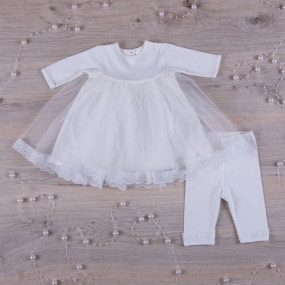 Костюм "Діва Марія" д.р. (туніка, лосини) білий інтерлок 2