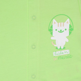 Боді теплий байковий (БД59а), салатовий 2