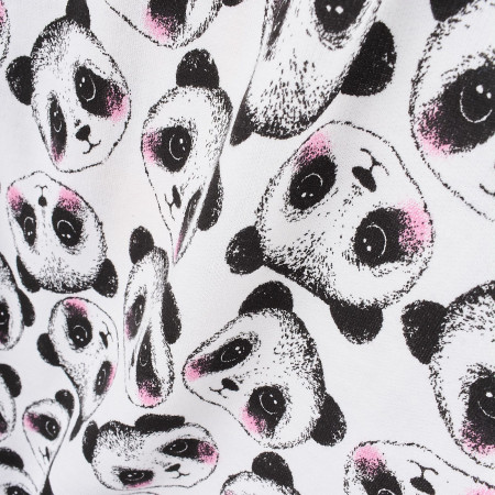 Піжама байкова (ПЖ42), рожеві панди
