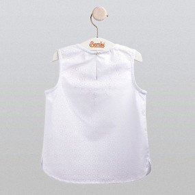 Блуза святкова (ФБ547) преміум, бавовна/вуаль 2