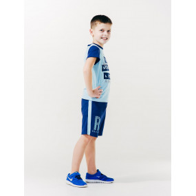 Футболка 110519 блакитний "Еволюція роботів" 2