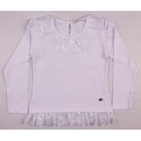 Блуза 11179 для дівчинки (BREEZE), біла